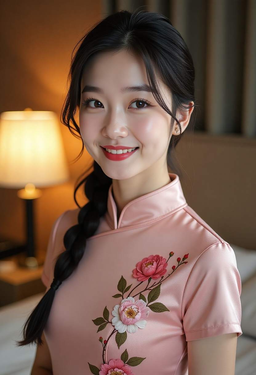 后妈与孩子在校门前